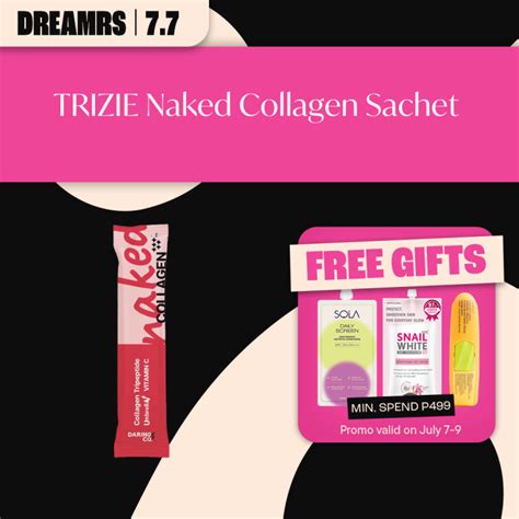 TRIZIE Naked Collagen Sachet White Collagen Reduces Dark Spots