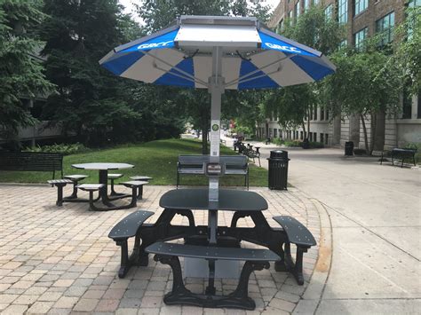 Grcc Installs Solar Powered Tables The Collegiate Live