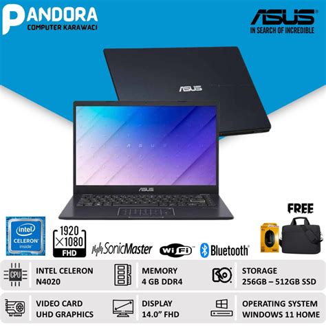 Jual Laptop Asus L410ma Intel N4020 4gb 512gb Ssd 140 Fhd Windows 11