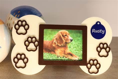 Dog Bone Picture Frame T Personalized Picture Frame T Etsy