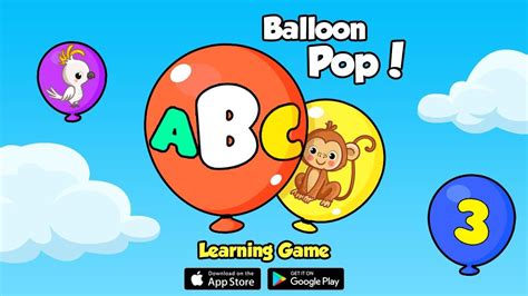 Balloon Pop Games | Balloon pop game, Pop games, Balloon pop