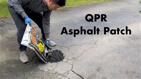 Apply QPR 50 Lb Asphalt Patch In Cold Weather YouTube