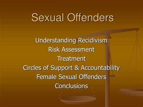 Ppt Sexual Offenders What The Research Reveals Powerpoint