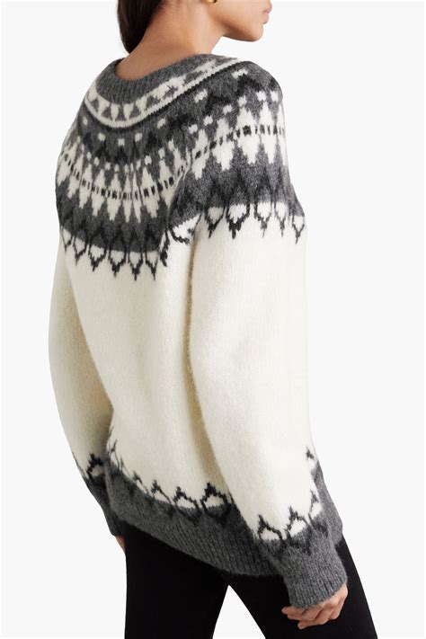 NILI LOTAN Fair Isle Alpaca Blend Sweater THE OUTNET