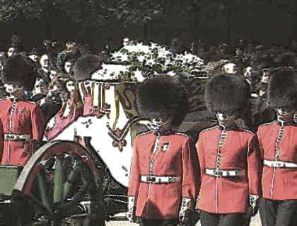 princess diana funeral procession