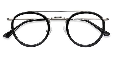 Architect Aviator Black Silver Full Rim Eyeglasses Eyebuydirect