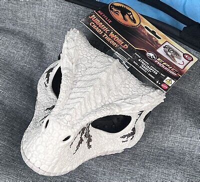 Jurassic World Atrociraptor Ghost Dinosaur Mask With Sound Chaos