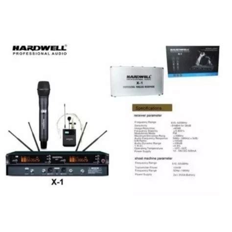 Jual Mic Wireless Hardwell X1 X 1 Kombinasi Handle Clip On Headset UHF