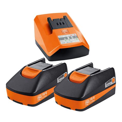 Fein Select 18v Battery Starter Set Inc 2x 30ah Batts And Alg50 Charger 92604315240 Power Tool