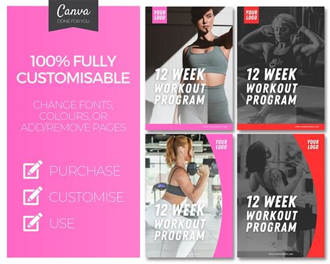 Fitness Program For Women 12 Weeks Workout Program Gym Program