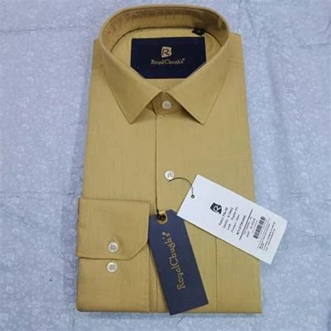 Royalchughs Men S Full Sleeve Plain Shirt Size S Xxxl At Rs 300 In New Delhi