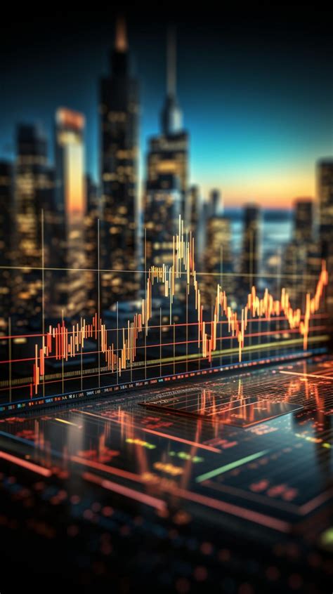 graph chart visualizes stock market trends facilitating investment