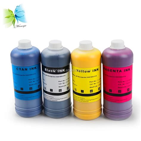 Winnerjet Colorful 4 Color 1000ml Pigment Ink For Hp Designjet 1050