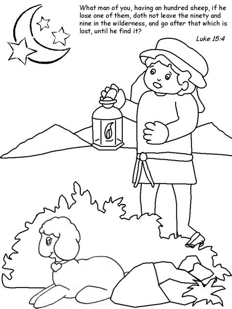 Parable Of The Lost Coin For Kids Coloring Home