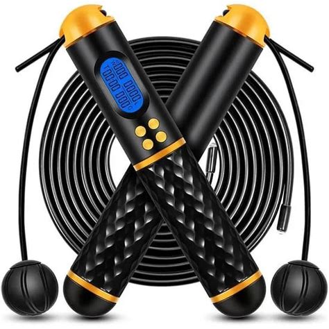 Smart Jump Rope Fitness Skipping Rope With Weight Lap Time Calorie