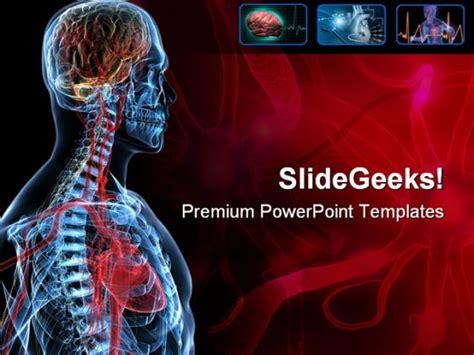 Heart Brain Medical Powerpoint Template 0610 Powerpoint Templates