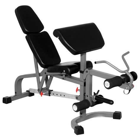 XMark Fitness Flat Incline Decline Weight Bench With Leg Extension