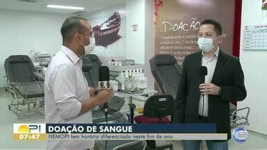 Bom Dia Piau Estoque De Sangue Reduz No Fim De Ano E Hemopi Pede