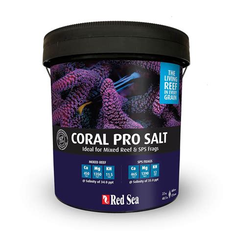 Sal Marinho Red Sea Salt Coral Pro Balde De 22kg Faz Até 660l