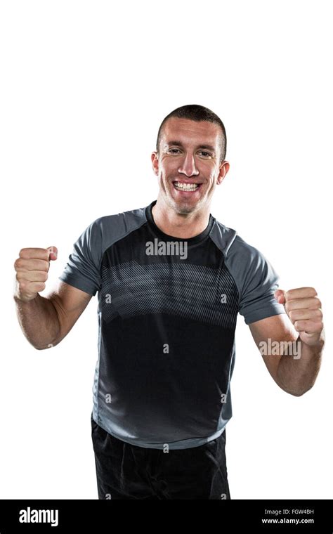 Portrait Of Smiling Rugby Player Stock Photo Alamy