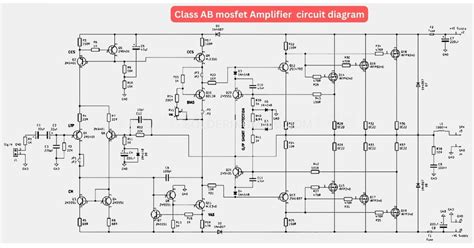 600 Watt Class AB Mosfet Amplifier Circuit