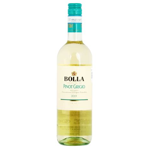 Vino Blanco Italiano Bolla Pinot Grigio Ml Soriana