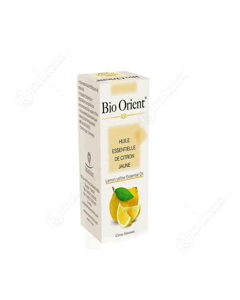 Bio Orient Huile Essentielle De Citron Jaune Ml Para Centre