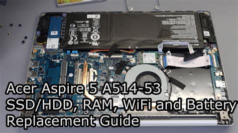 Acer Aspire A Ssd Hdd Ram Battery And Wifi Upgrade And