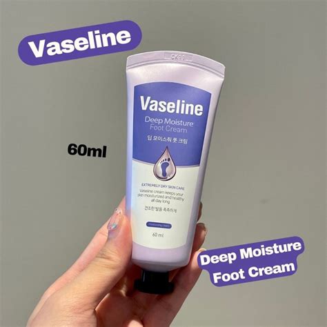 ครมทาเทา Vaseline Deep Moisture Foot Cream 60ml บำรงฝาเทา ขอศอก