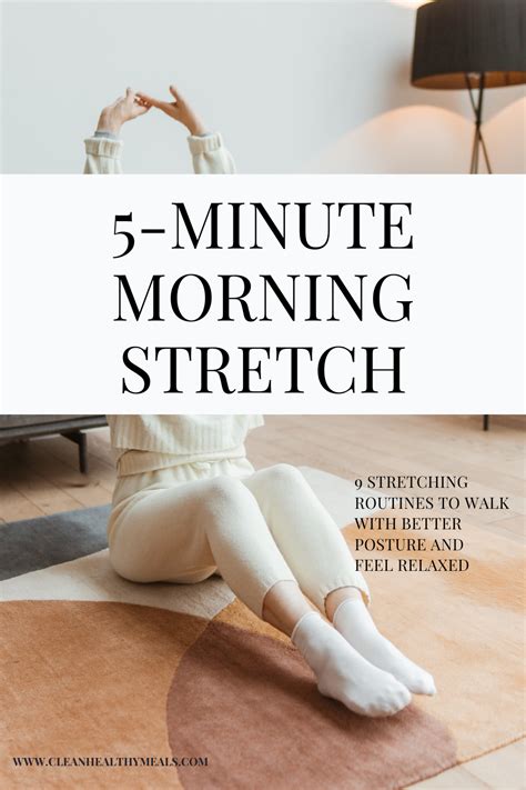 5 Minute Morning Stretch Routines Clean Healthy Meals