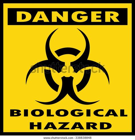 Danger Biohazard Sign Stock Vector Royalty Free 338838848 Shutterstock