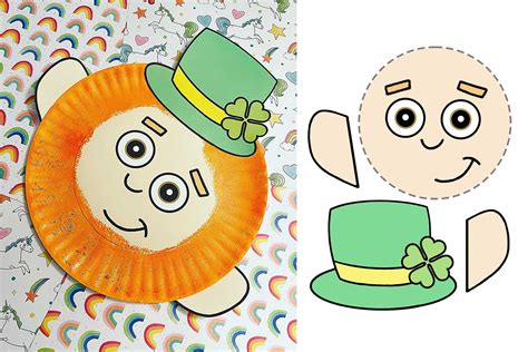 Paper Plate Leprechaun Craft for Kids! (with free cutouts) ⋆ The ...