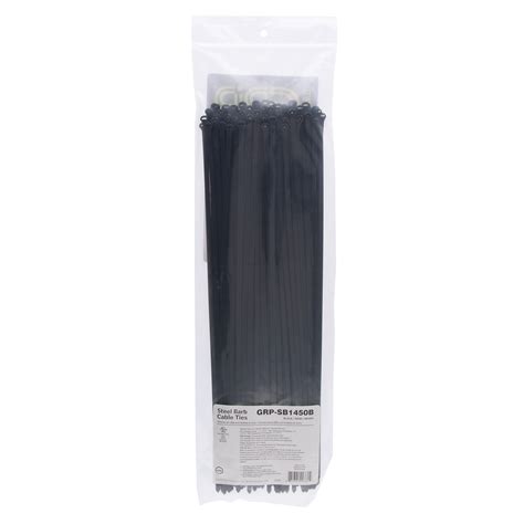 Black Steel Barb Lb Cable Tie Pack Nsi Industries