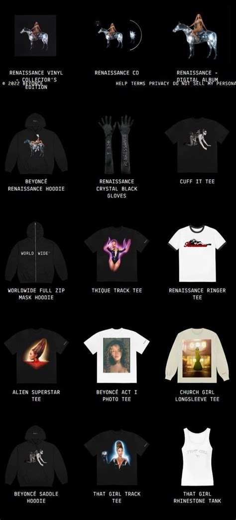 Beyoncé Charts on Twitter RT BeyLegion RENAISSANCE Official Merch