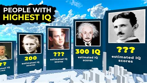 Top 40 People With The Highest Iqs Of All Time — Comparison In 3d Youtube