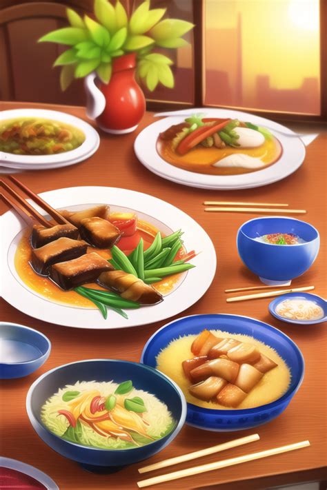 Succulent Chinese Meal By Speedyai On Deviantart