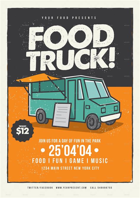 Food Truck Flyer by lilynthesweetpea | GraphicRiver