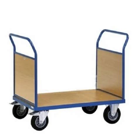 SMC Mild Steel Two Side Support Platform Trolley Load Capacity 700 Kg