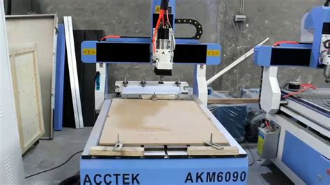 AccTek Mini Auto Tool Change Cnc Router Machine AKM6090c Working YouTube