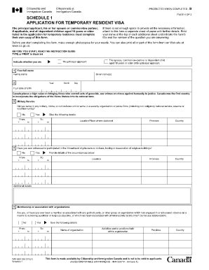 Schedule A Form Canada - Fill Online, Printable, Fillable, Blank ...