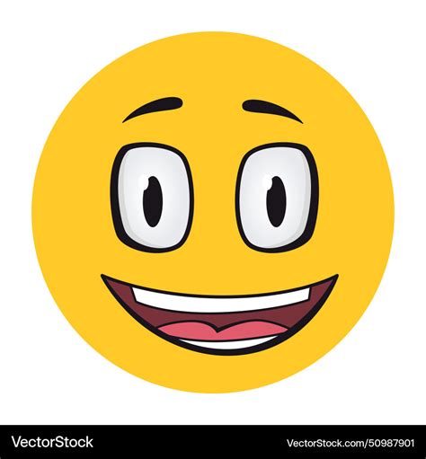 Cartoon Faces Funny Face Expressions Caricature Vector Image