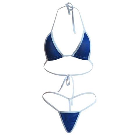 Qingchun Clothing Micro Bikini Sexy Sling Triangle Edge Thong Girl Beach Sunbathing Spa Mayo