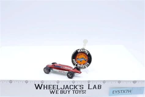 Shelby Turbine Red Mattel Redline Hot Wheels Vintage Rl W Button Wheeljack S Lab