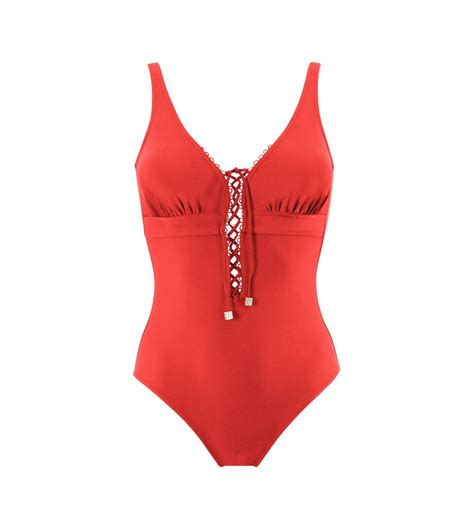 Maillot de bain 1 pièce Monaco rouge Janine Robin Lingerie Sipp