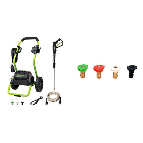 Greenworks 2000 Max PSI @ 1.1 GPM (13 Amp) Electric Pressure Washer ...