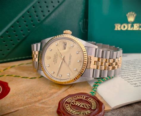 Rolex NO RESERVE PRICE Oyster Perpetual Datejust Diamonds Ref