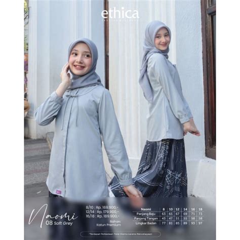 Jual ETHICA SET MUSLIM WANITA BRANDED ORIGINAL SETELAN ATASAN SET ROK