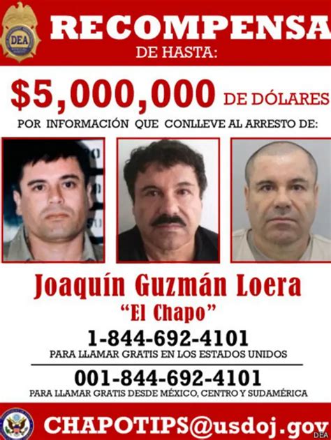 Ee Uu Pide Al P Blico Informaci N Sobre Joaqu N El Chapo Guzm N