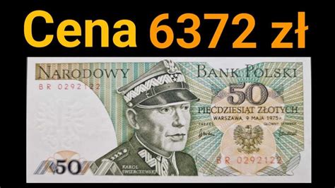 Szok cena 6372 złote Banknot 50 złotych Nietypowy numer banknotu który