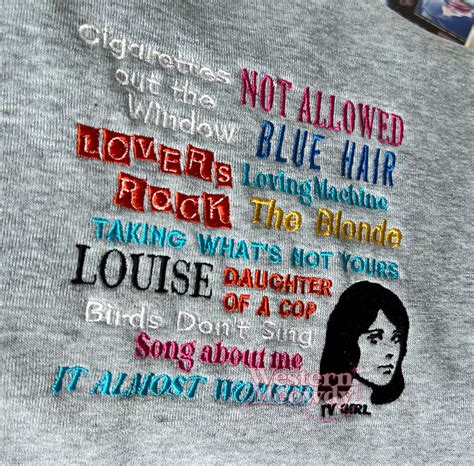 TV Girl Songs - Embroidered - Western Meowdy